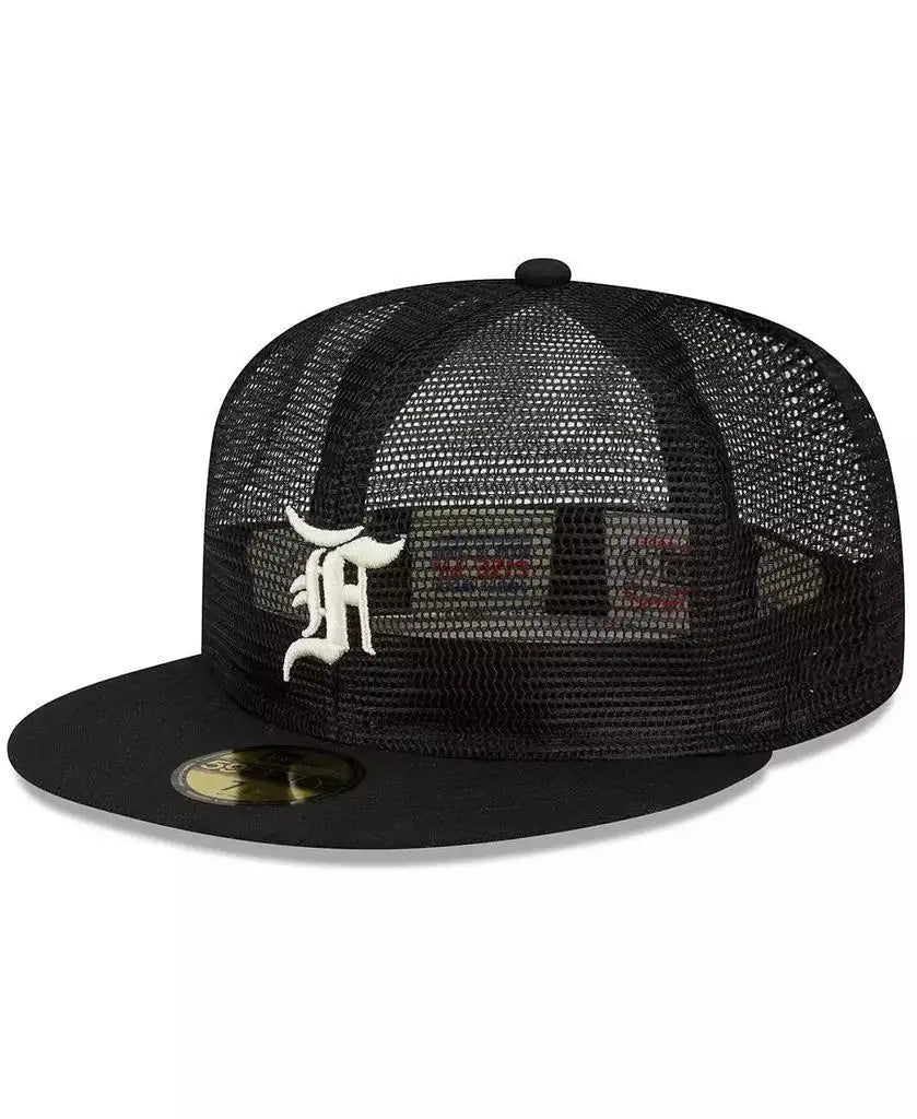 New Era | Men's x Fear of God Black Mesh 59FIFTY Fitted Hat New Era | Men's x Fear of God Black Mesh 59FIFTY Fitted Hat